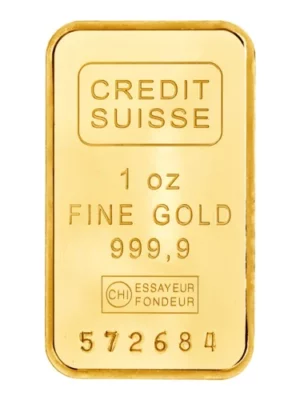 1 OZ Credit SUISSE Gold Bar 1