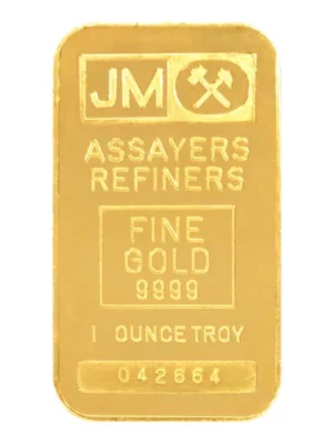 1 OZ Johnson Matthey Gold Bar 1