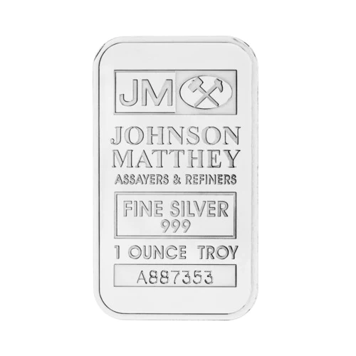 1 OZ Johnson Matthey Silver Bar