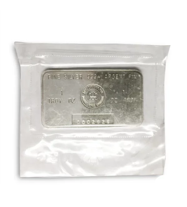 1 OZ Royal Canadian Mint Silver Bar