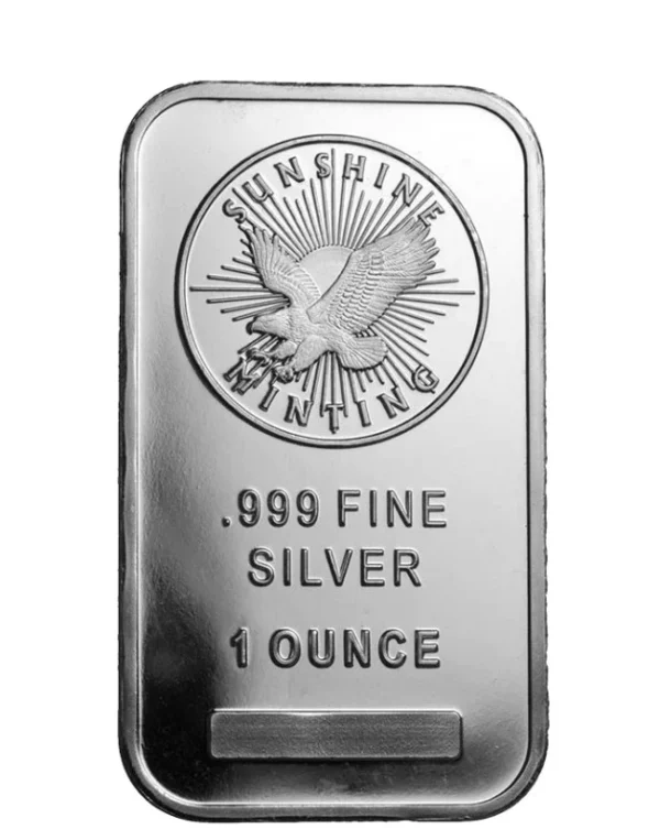 1 OZ SUNSHINE MINT BAR Silver Bar