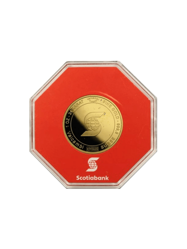 1 OZ Scotiabank Valcambi Gold Coin