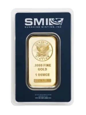 1 OZ Sunshine Mint Gold Bar 1