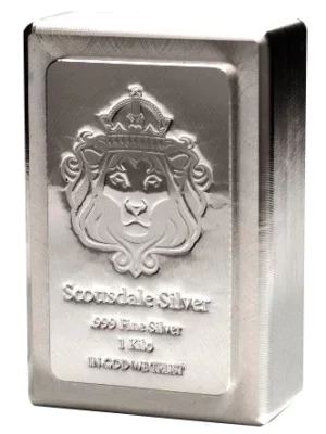 1 kg Scottsdale Mint Silver Bar