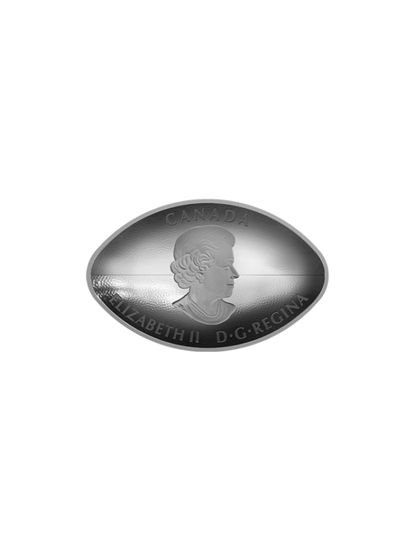 1 oz. Pure Silver Football-Shaped and Curved Coin