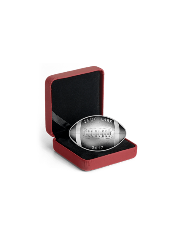 1 oz. Pure Silver Football-Shaped and Curved Coin