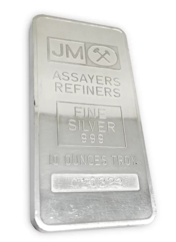 10 OZ Johnson Matthey Silver Bar