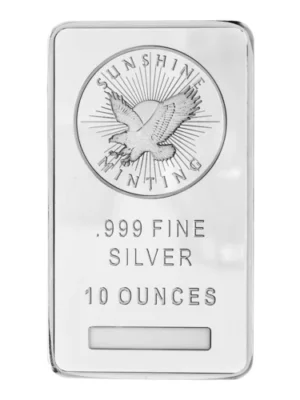 10 OZ Sunshine Minting Silver Bar