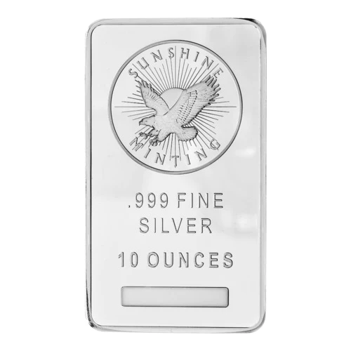 10 OZ Sunshine Minting Silver Bar