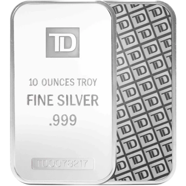 10 OZ TD bank Silver Bar