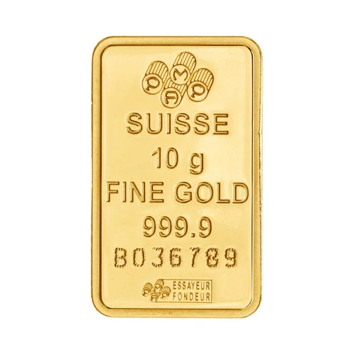 10 gram PAMP Suisse Gold Bar 1