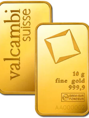 10 gram Valcambi Gold Bar 1