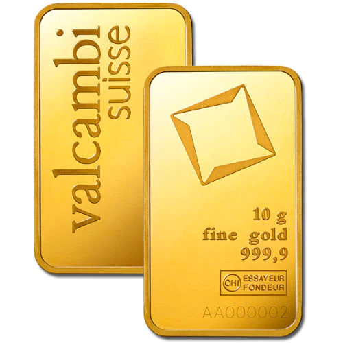 10 gram Valcambi Gold Bar 1