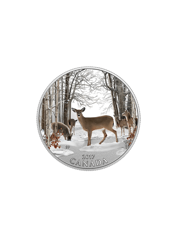 1/2 oz. Pure Silver Coloured Coin - Iconic Canada Spring Sightings