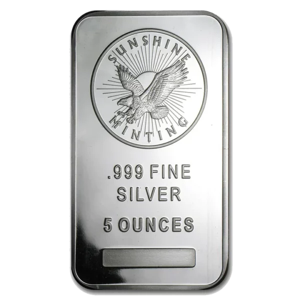 5 OZ SUNSHINE MINT Silver Bar