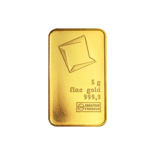 5 gram Valcambi Gold Bar 1