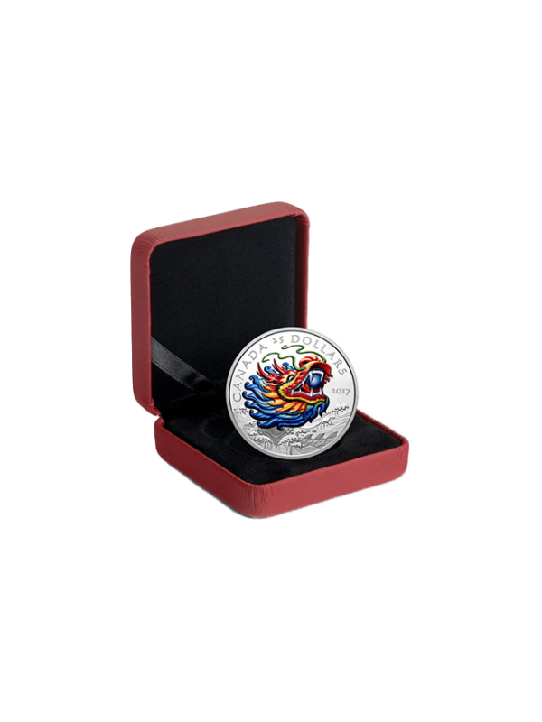 Dragon Boat Festival - Pure Silver Ultra-High Relief Coloured Coin - Mintage 6000 2017