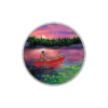 Great Canadian Outdoors Sunset Canoeing - Pure Silver Glow-in-the-Dark Coin