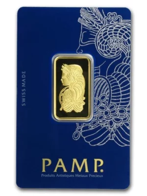 Half OZ PAMP Suisse Gold Bar 1