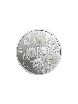 Pearl Flowers - 1 oz. Pure Silver Coin