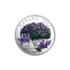 Pure Silver Coloured Coin - Celebration of Spring Lilac Blossoms 2017