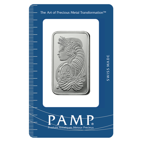 1 oz Fortuna Platinum Bar PAMP Suisse